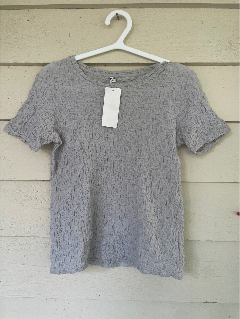 UNIQLO shirred  Short Sleeve T-Shirt